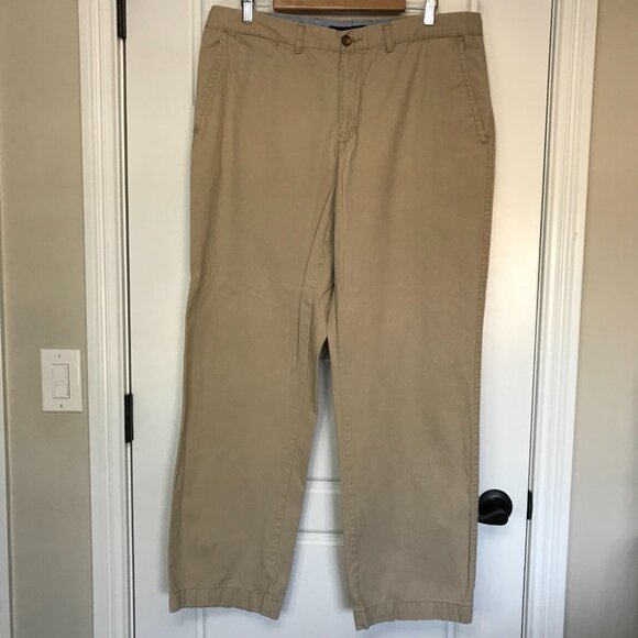 Tommy Hilfiger Khaki Chino Pants Men's Size 38/32 100% Cotton Straight Leg - Picture 2 of 12